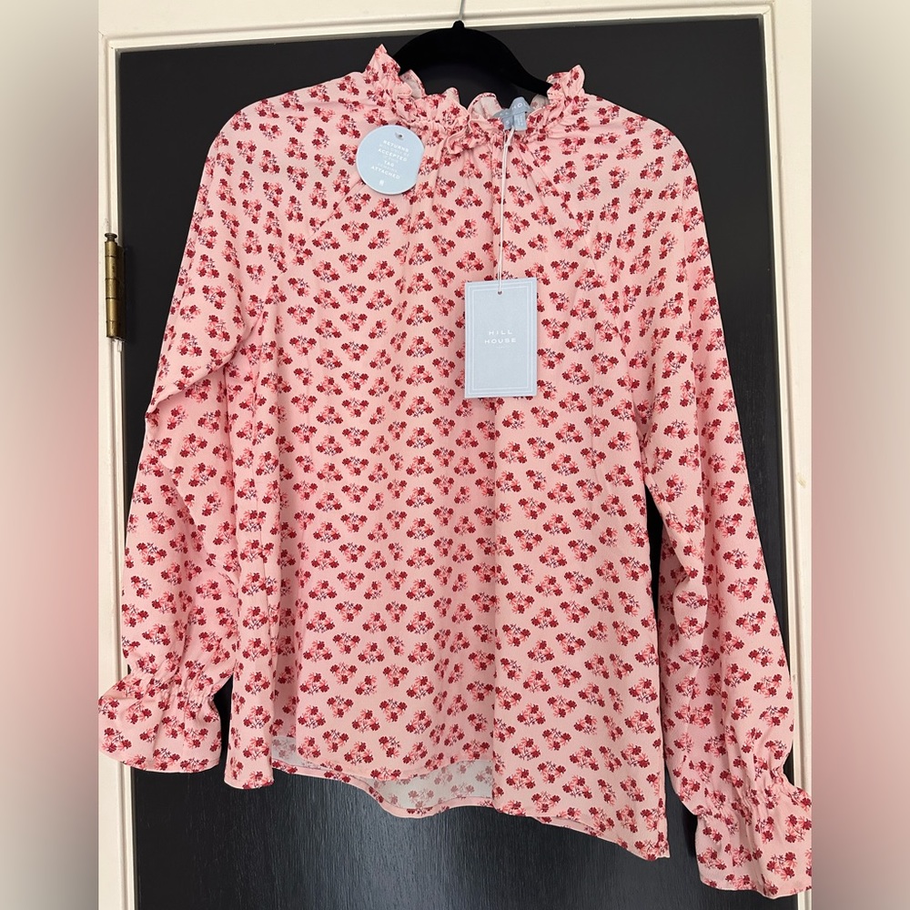 NWT Hill House Home Millie Top in Posie Pink size SMALL